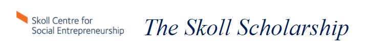 The Skoll Scholarship logo
